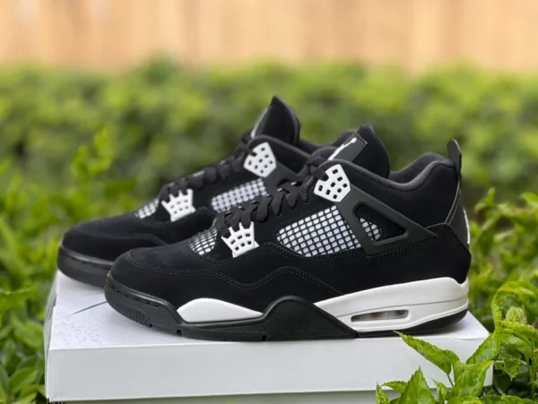 aj4黑白 gx纯原版 Air Jordan 4 AJ4黑白 奥利奥 复古中帮篮球鞋 FQ8138-001