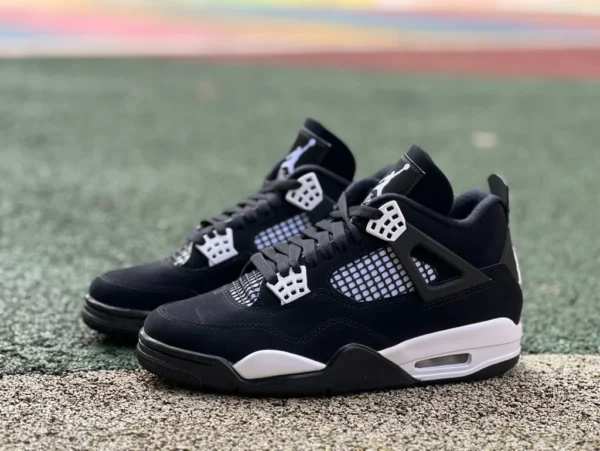 aj4黑白 ljr特供版 Air Jordan 4 AJ4黑白 奥利奥 复古中帮篮球鞋 FQ8138-001