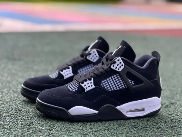 aj4黑白 裁片纯原版 Air Jordan 4 AJ4黑白 奥利奥 复古中帮篮球鞋 FQ8138-001