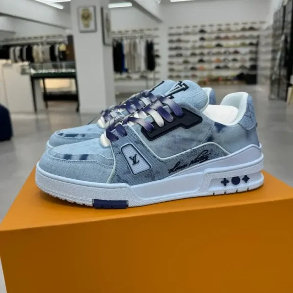 LV Trainer 蓝三彩牛仔