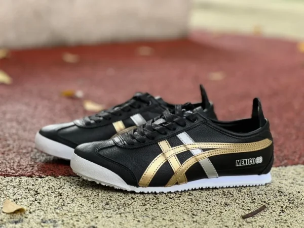 鬼冢虎黑金 纯原版 Onitsuka Tiger鬼冢虎 MEXICO 66 低帮 板