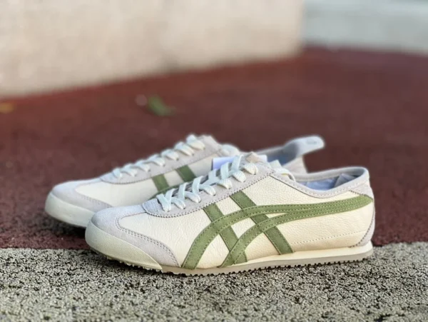 鬼冢虎米白绿 纯原版 Onitsuka Tiger鬼冢虎 MEXICO 66 低帮 板