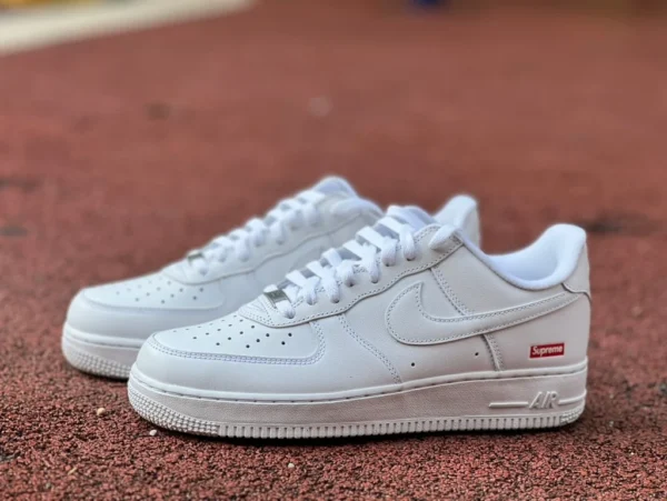 空军AF1 白红sup supreme x Nike/耐克Air Force 1 cu9225-101