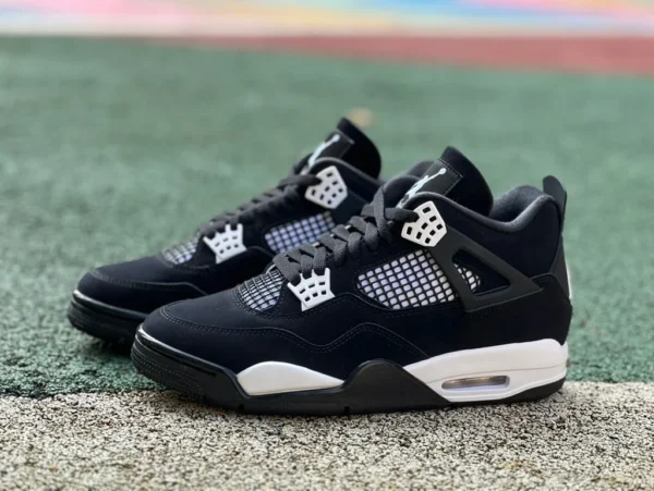 aj4黑白 特供LJR版  Air Jordan 4 AJ4黑白 奥利奥 复古中帮篮球鞋 FQ8138-001