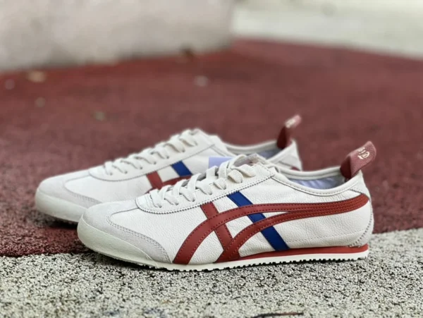 鬼冢虎白酒红蓝 纯原版 Onitsuka Tiger鬼冢虎 MEXICO 66 低帮