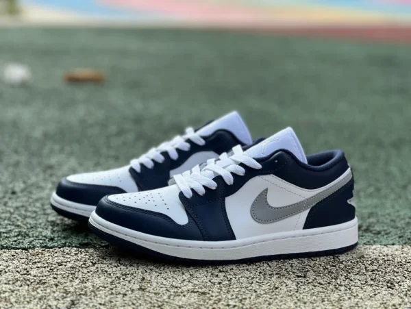 aj低帮白蓝灰 纯原版 Air Jordan 1 Low AJ1白蓝 低帮复古篮球鞋 553558-141