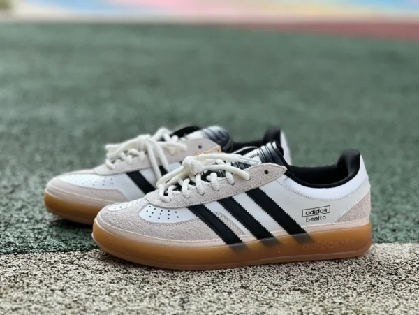 阿迪德训白黑BB Bad Bunny x Adidas GAZELLE Indoor白黑休闲低帮板鞋 IF9735