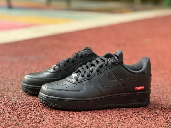 空军AF1黑色sup 纯原版‼️supreme x Nike/耐克Air Force 1 cu9225-001