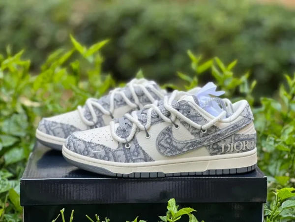 Dunk Dior 绑带白灰 Nike Dunk Low x Dior 迪奥 sj2068-285