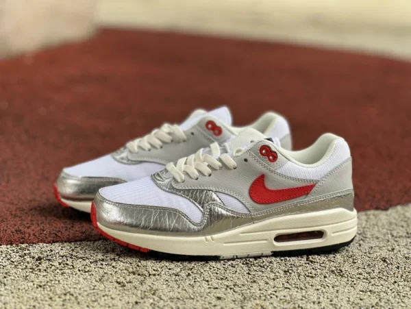 Max1白银红 nike耐克 AIR MAX 1 PREMIUM运动鞋训练跑步鞋HF7746-100