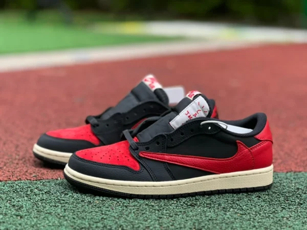 aj1倒钩低帮黑红 Travis Scott x Air Jordan 1 Low OG DM7866-061