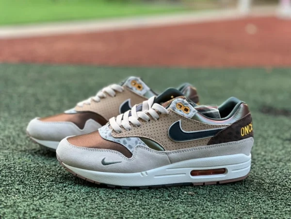 Max1 Ds联名 米白棕色 纯原版 Division St. x Nike Air Max 1 “University of Oregon” HQ2640-20