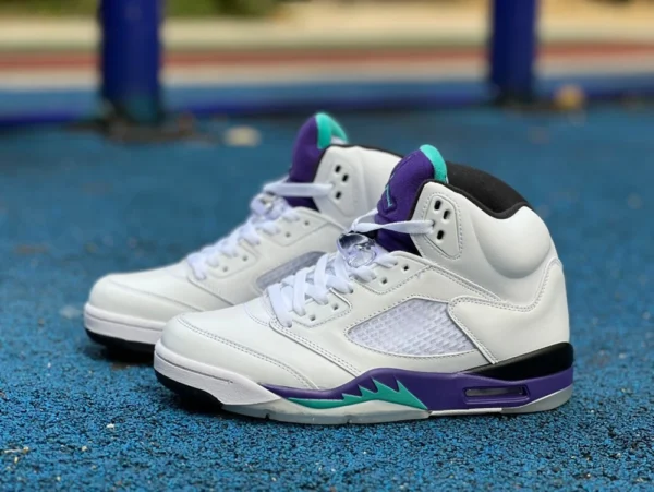 aj5白葡萄  Air Jordan 5 Retro Grape篮球鞋 白紫葡萄136027-108