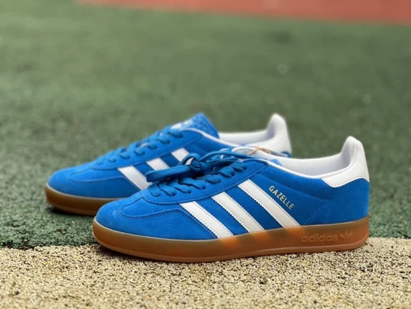 阿迪德训蓝白 s2纯原版 Adidas Handball Spezial 男女情侣低帮休闲德训板鞋 ji2061