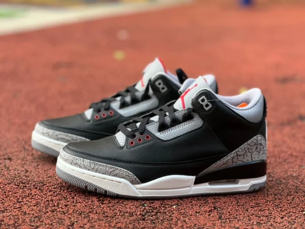 y3纯原版‼aj3黑水泥 Air Jordan 3 “Black Cement Reimagined”DN3707-010