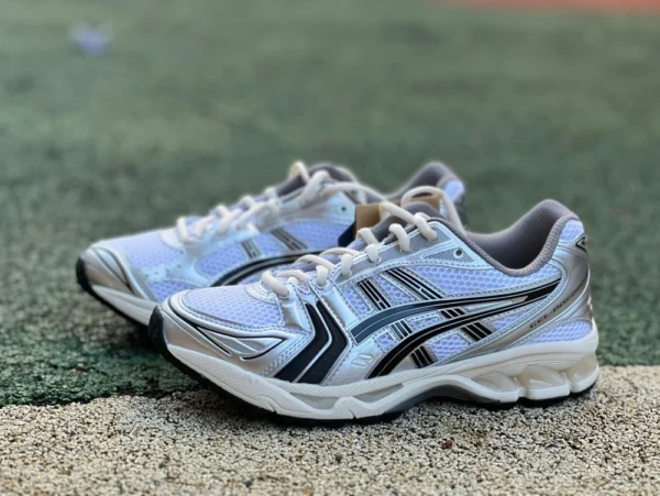 亚瑟士GK14 白银黑 总裁纯原版 Asics Gel-Kayano 14 简约运动减震防滑耐磨低帮跑步鞋