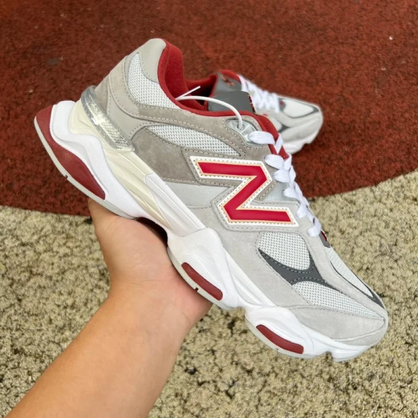 NB9060白灰红 纯原版 New Balance NB9060系列新款 低帮运动休闲鞋跑步鞋U9060EGL