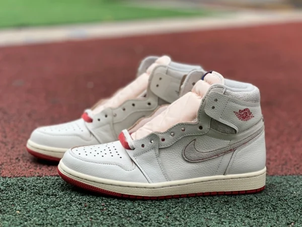 aj1米白红高帮 Air Jordan 1 High OG Rare Air “Cinnabar”DB4612-100